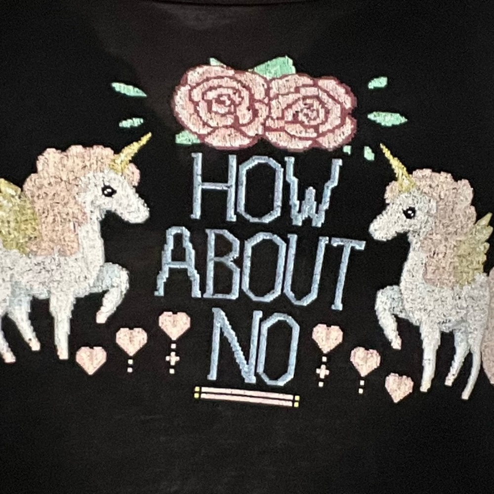 “How about NO” unicorn tank top